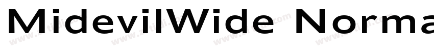 MidevilWide Normal字体转换